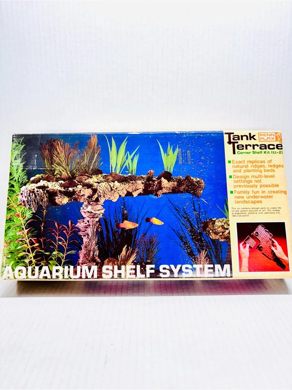 Vintage Penn-Plax Tank Terrace Aquarium Shelf Sys Master Kit TT-1 Made In USA 84